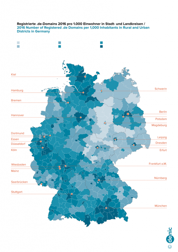 Berlin Now Has One Million .DE Domains As .DE Growth Rate Declines