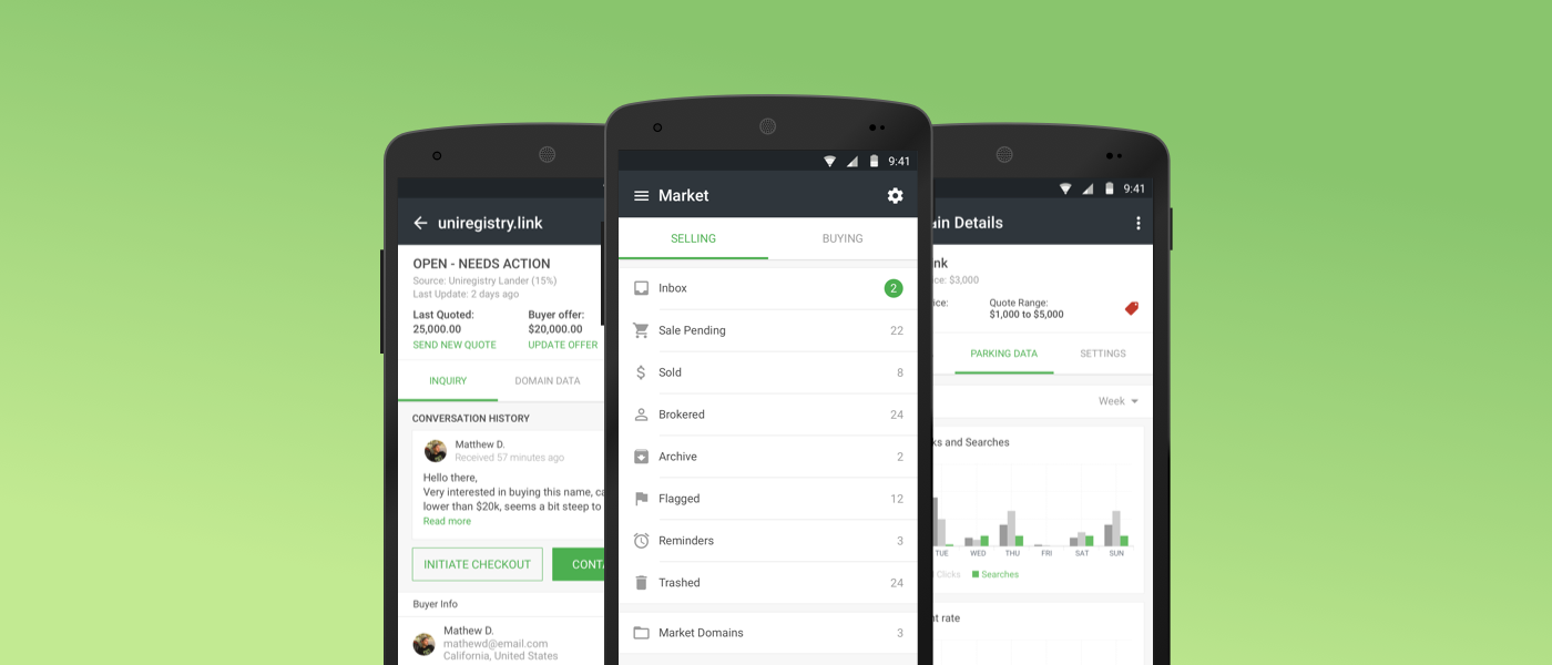 Uniregistry rolls out the Android version of its Uniregistry Market app :Domain News