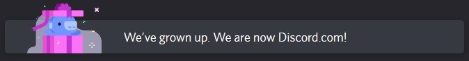 Discord now using Discord.com the domain is no longer just a redirect
