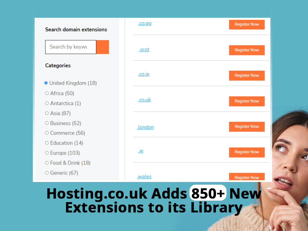 Hosting.co.uk adds over 850 extensions